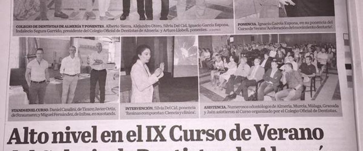 Conferencia IX Curso de Verano del Colegio de Dentistas de Almería